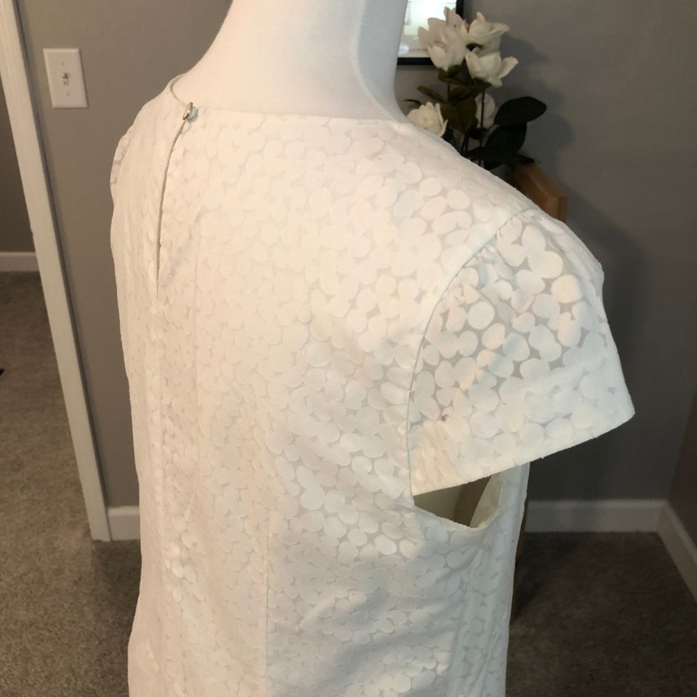 GAP Ivory Patterned Ruffle Hem Shift Dress - Picture 3 of 8